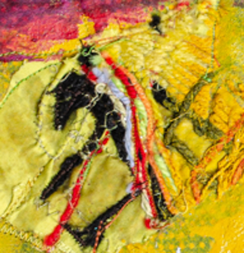 The Yellow Rider Detail